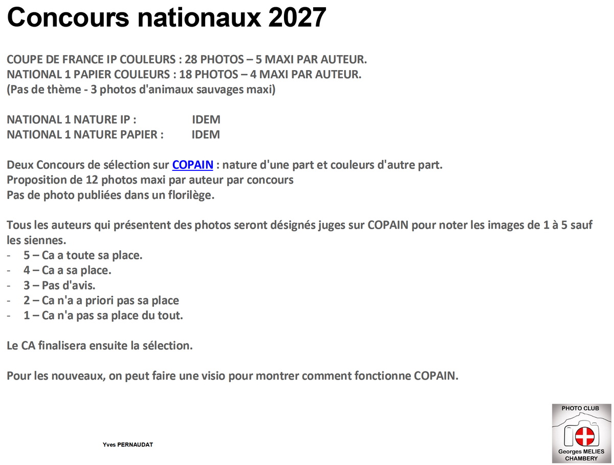 CONCOURS NATIONAUX 26-27