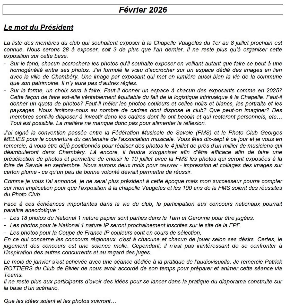 2026-02 mot du president
