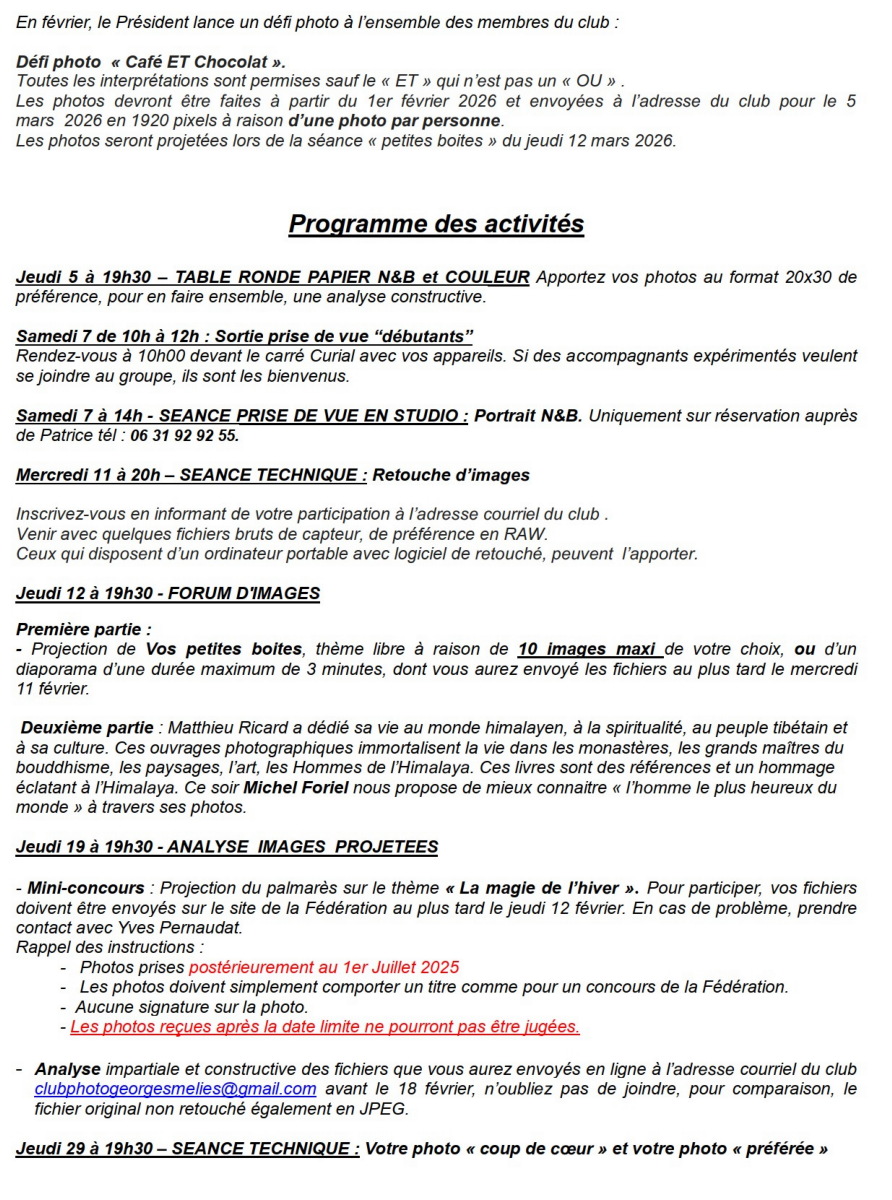 2026-02 programme fevrier